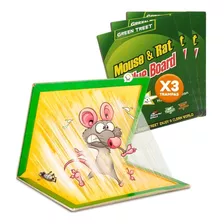 Set X3 Trampas Pegamento Para Ratón Pegante Mata Ratas Gr8