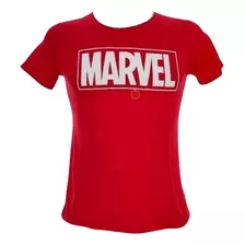 Camiseta Clube Comix Logo Marvel Algodão Vermelha Gg