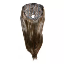 Aplique Liso Longo Hairdo 63cm Chocolate Com Mechas Cobre