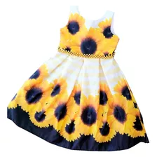 Vestidos Para Niñas De Flores Girasol - H