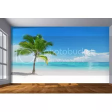 Adesivos Praia Mar Céu Azul Coqueiro2,0 X 1,5 Npr227