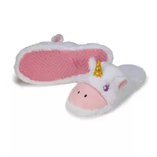 Pantufa Chinelo 3d Unicórnio Adulta Infantil Antiderrapante