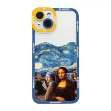 5 Peças De Capa De Telefone Artística Mona Lisa Para iPhone