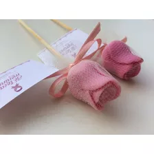 50 Lembrancinha Outubro Rosa Sabonete Botão De Rosa