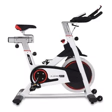 Bicicleta Fija Zellens Zl-8082 Para Spinning Color Blanco Y Negro