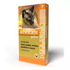 Antipulgas Advocate Para Gatos Até 4 Kg Combo 3 Pipetas