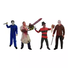 Combo Figuras De Terror. Jason Myers Freddy Y Leatherface 3d