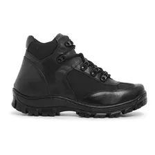 Coturno Bota Pm Tático Oficial Ténis Couro Legítimo 30 %off