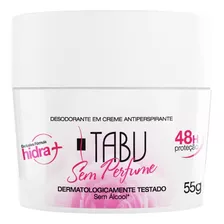 Tabu Sem Perfume Desodorante Creme 55g Sem Fragrância Neutro