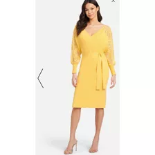 Vestido Suéter Amarillo Marca Bebé Talla Grande