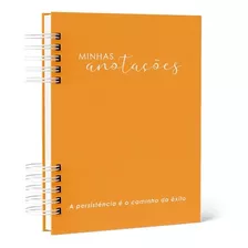 Caderno De Anotacoes 200 Paginas Colors | Laranja Branco