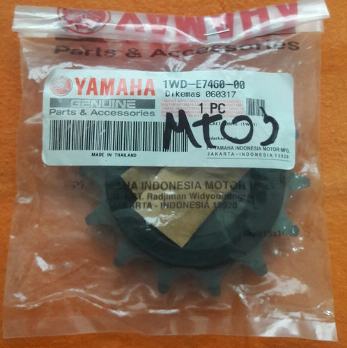 Piñon Transmision Original Yamaha Mt03 R3