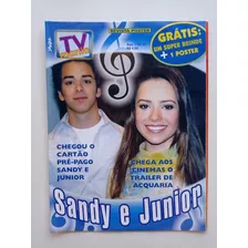 Revista Pôster Tv Mania Nº 81 - Sandy E Júnior - 2002