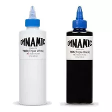 Dynamic Triple White + Triple Black Usa 240ml -tinta Tattoo