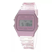 Reloj Mujer Casio F-91ws-4cf Cuarzo Pulso Rosado En