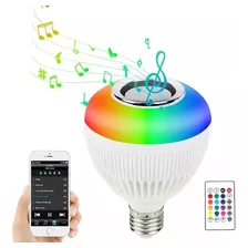 Bombillos Led Multicolor Corneta Altavoz Bluetooth + Control