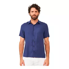 Camisa Colcci Relax Clean Av24 Marinho Masculino