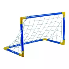 Kit Futebol Trave Gol Com Rede 79cmx50cm Inmetro Menino