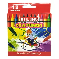 Crayones Crayon Escolares 1ªmarca X12 Colores Util Uno