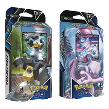 Deck Baralho Cartas Pokemon Go Batalha Mewtwo V E Melmetal V