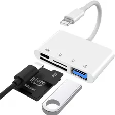 Adaptador Sd/tf Lector De Tarjetas 4in1 Para iPad iPhone