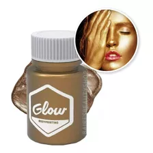 Maquillaje Artistico Liquido Dorado Glow Metalizado Bodypain