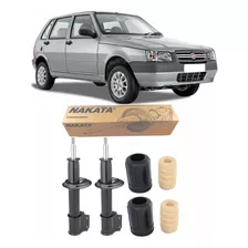 Par Amortecedor Dianteiro Fiat Uno 2002 2003 Nakata + Kit