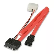 Lindy 1m Slimline Sata Cable With 5.25 Psu Power