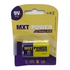 Bateria 9v Alcalina Mxt Power Heavy Duty Original 