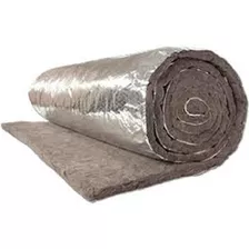 Manta Lã De Rocha Aluminizada Esp. 5cm - Rolo Com 9,60m2