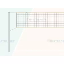 Rede Volei 2 Faixas Sintética 1.5mm Seda Master Rede