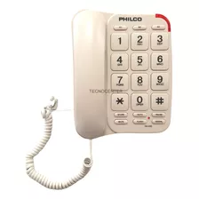 Teléfono Fijo Philco Números Grandes Blanco