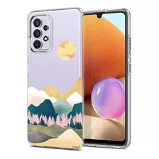 Funda Para Galaxy A32 Transparente Diseno Montana