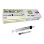 100 Seringa 3ml Com Agulha 25mm X 0,7mm Bico Luer Slip 3 Ml