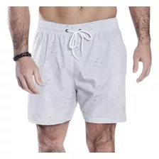 Shorts Masculino Elastano Bermuda De Praia 3 Bolsos Seagull