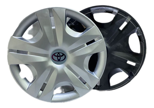 4 Tapones Polveras Gris R15 Toyota Corolla Prius Yaris Hiace Foto 3