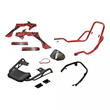 Kit De Accesorios Rojo Para Moto Honda Navi Original