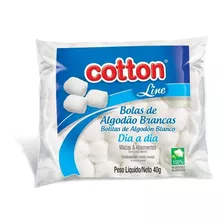 Algodão Bolas Brancas Cotton Line 40 Grs Maquiagem Manicure