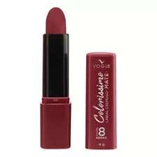 Labial Vogue Colorissimo Mate Cremoso Larga Duración 4gr Acabado Matte Color Manzana Roja