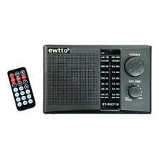 Radio Ewtto Am/fm, Usb, Bt, Sd Pila, Bateria Y Corriente