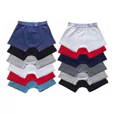 Kit 20 Cueca Box Boxer Infantil Cotton Algodão