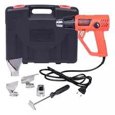 Soprador Térmico Black Decker Hg2000k 1800w 5 Peças E Maleta Cor Laranja 220v