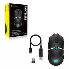 Mouse Corsair Nightsabre Wireless Rgb Color Negro