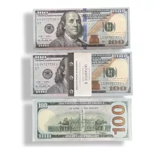 Notas De 100 Dolar (sem Valor) Kit 100 Folhas