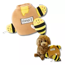 Zippypaws Pelúcia Interativa Para Cães Burrow Honey Pot