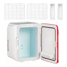 Vevor Mini Refrigerador Pequeño Portátil 12v 45w 10l Rojo