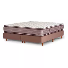 Sommier Americana La Cardeuse Topfuan King De 190cmx180cm Marrón Con Base Dividida