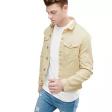 Casaca Jeans Beige De Hombre