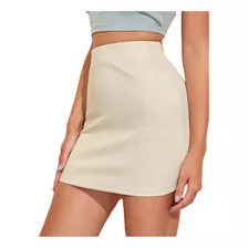 Minifalda Q Fashion De Cintura Alta Para Mujer, Delgada Y Co