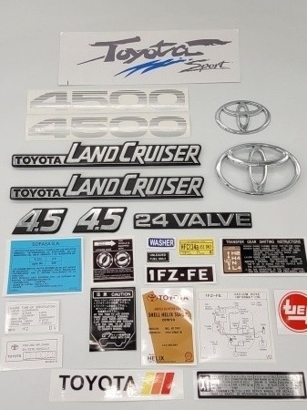 Toyota Land Cruiser 4.5/fj75/set De Emblemas Y Calcomanias Foto 7